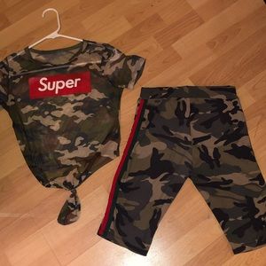 “Super” matching set camouflage